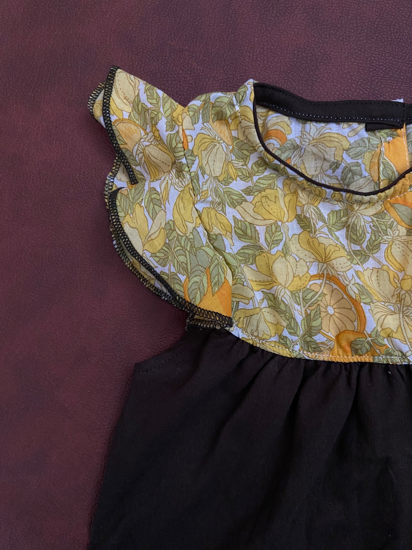 Girls Cotton Trendy Frill Sleeve Frock