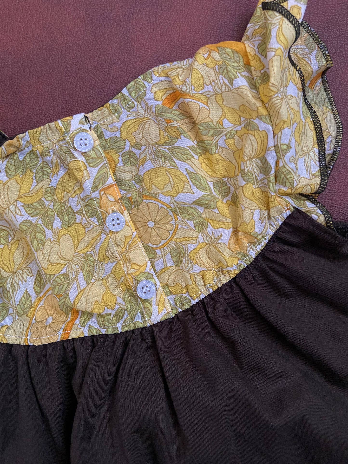 Girls Cotton Trendy Frill Sleeve Frock