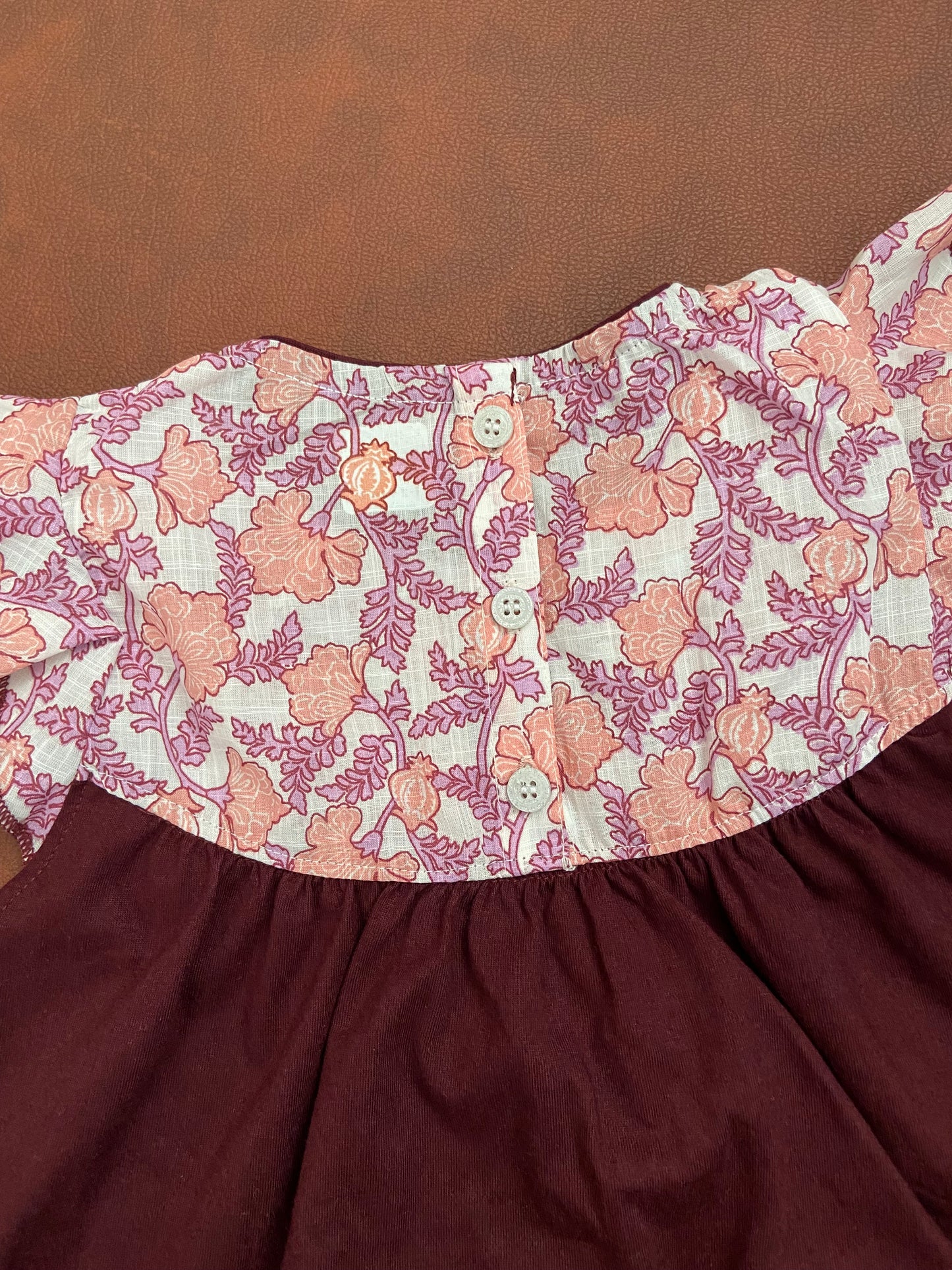 Girls Cotton Trendy Frill Sleeve Frock