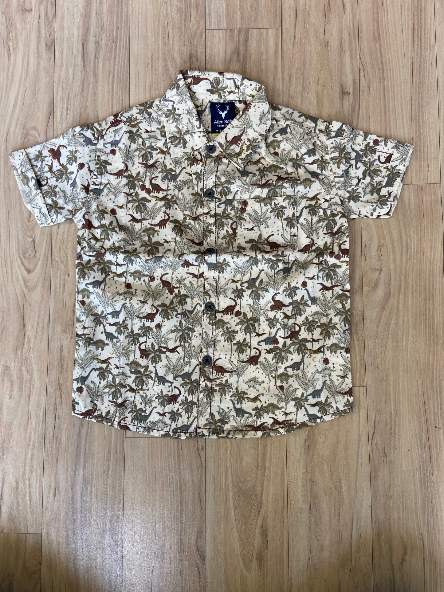 Unisex Kids Cotton Half Sleeve Woven Shirt IP15