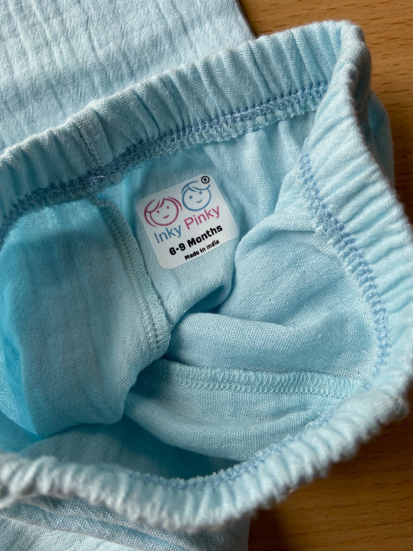 Organic cotton muslin crinkle fabric unisex pant IP22