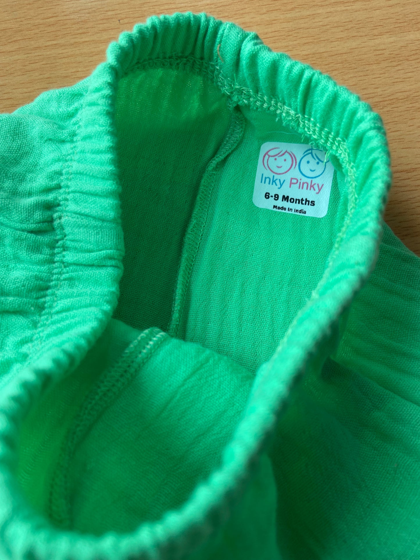 Organic cotton muslin crinkle fabric unisex pant IP22