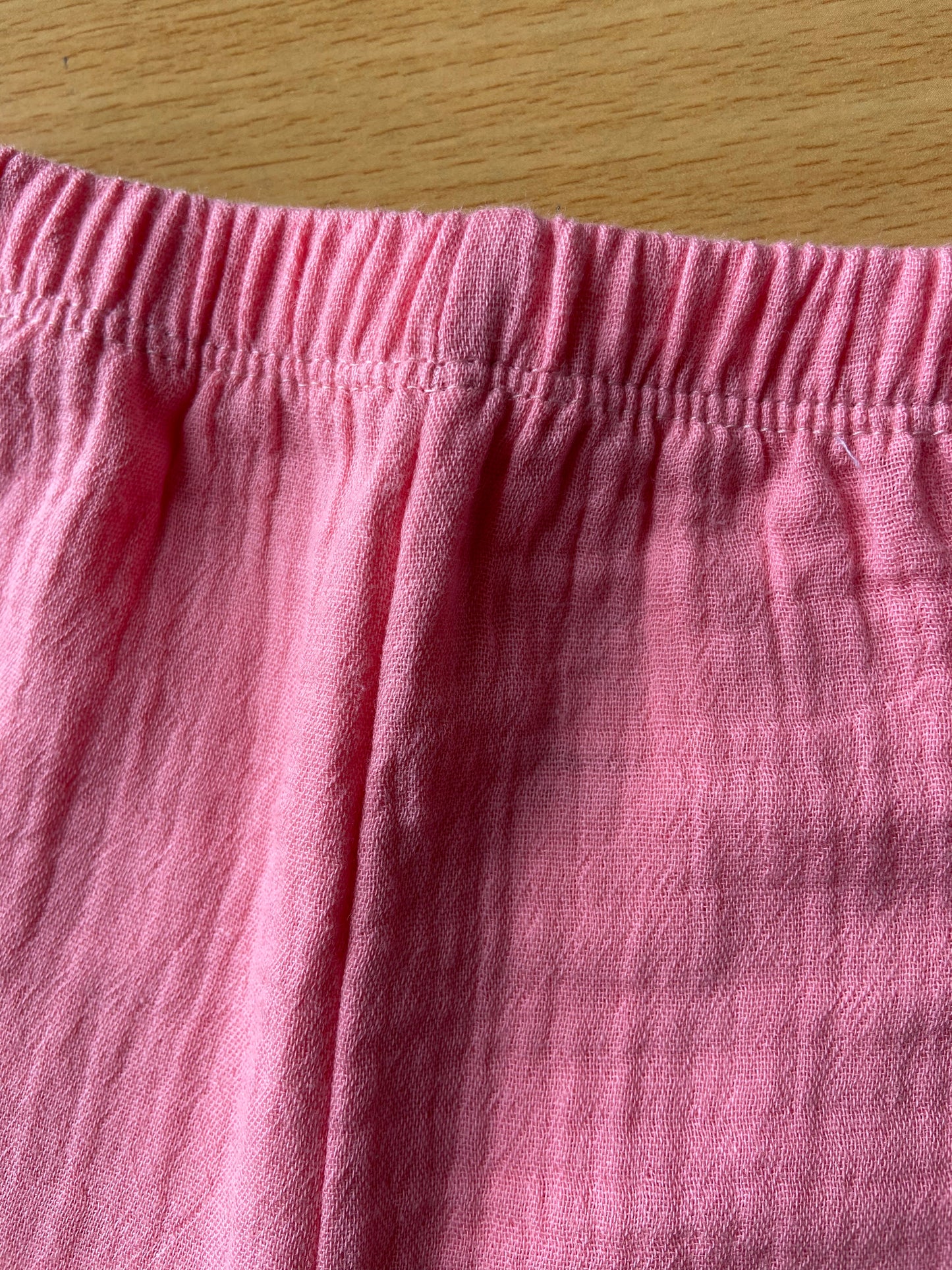 Organic cotton muslin crinkle fabric unisex pant IP22