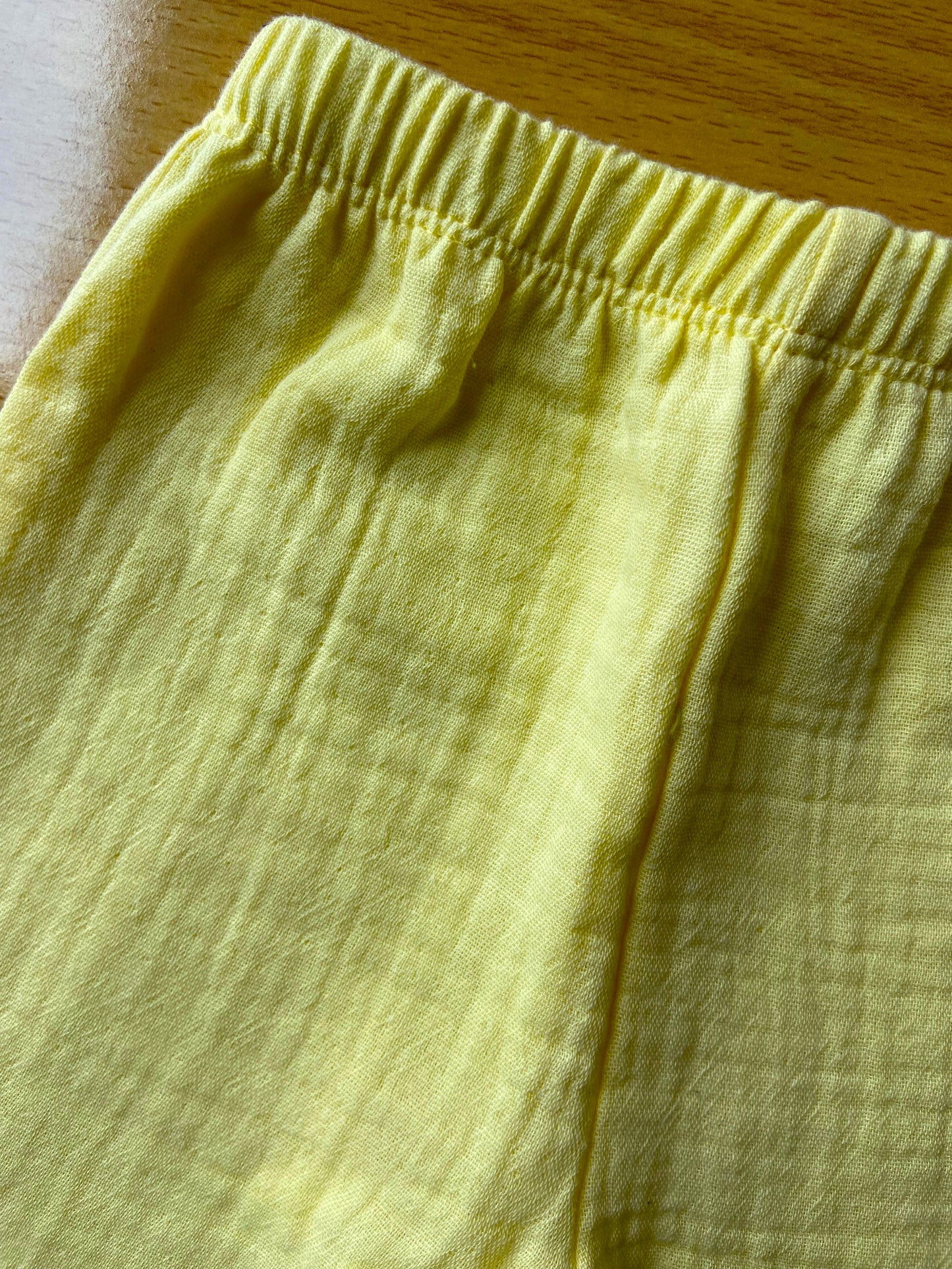 Organic cotton muslin crinkle fabric unisex pant IP22