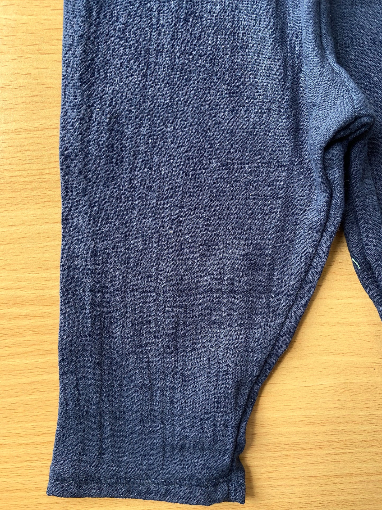 Organic cotton muslin crinkle fabric unisex pant IP22