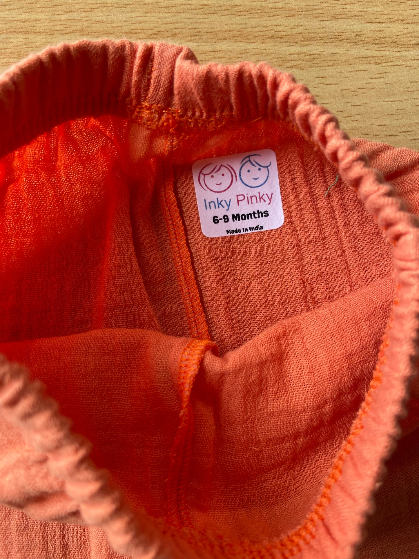 Organic cotton muslin crinkle fabric unisex pant IP22