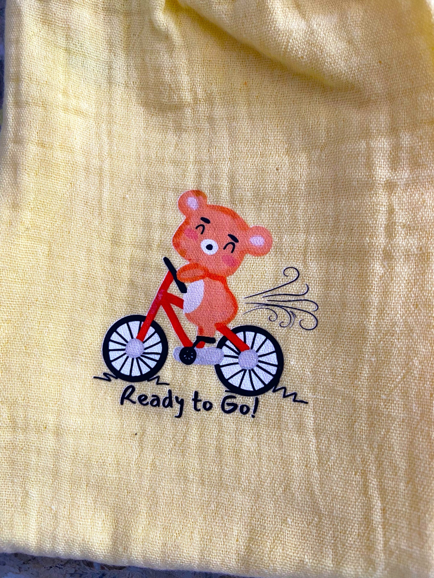 Organic cotton muslin crinkle fabric unisex pant IP22