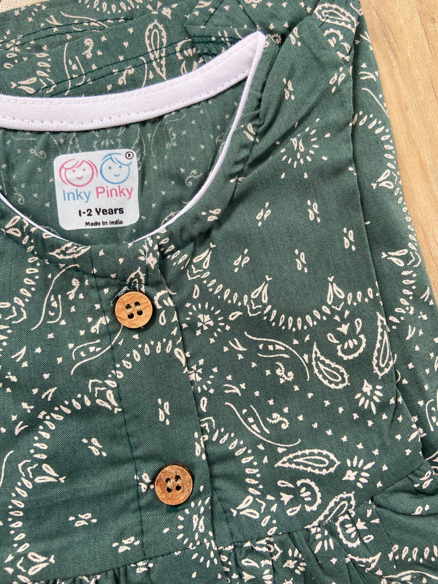 Organic Cotton Girls Woven Frocks IP41
