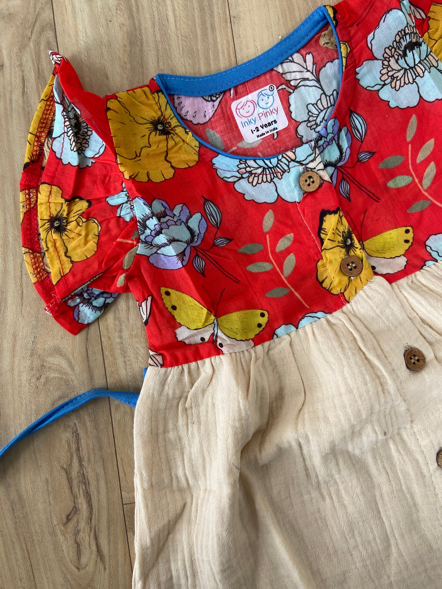 Organic Cotton Girls Woven Frocks IP41
