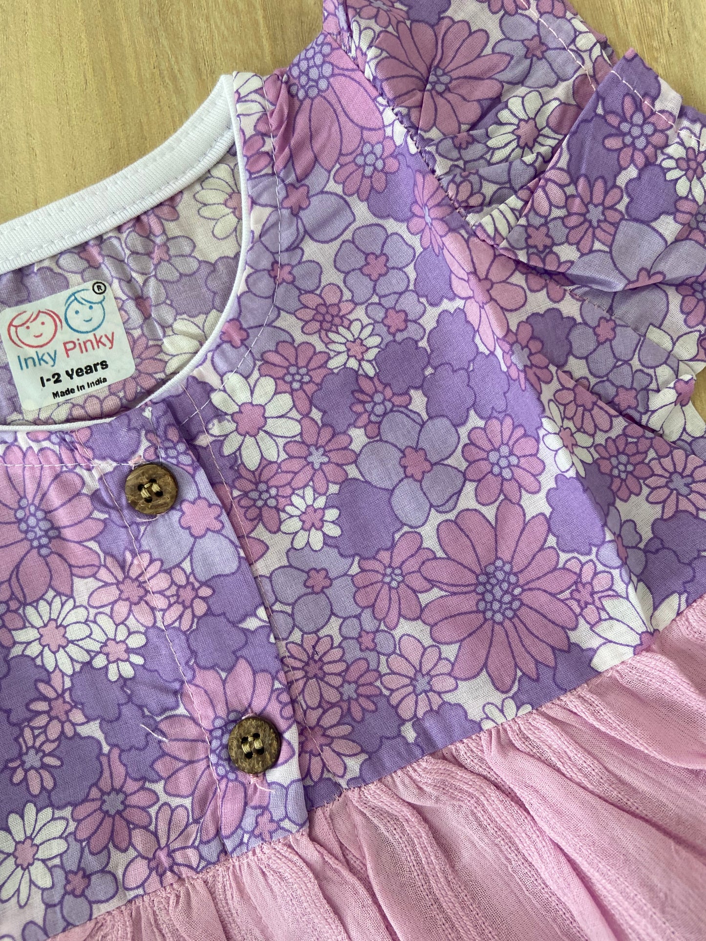 Organic Cotton Girls Woven Frocks IP41