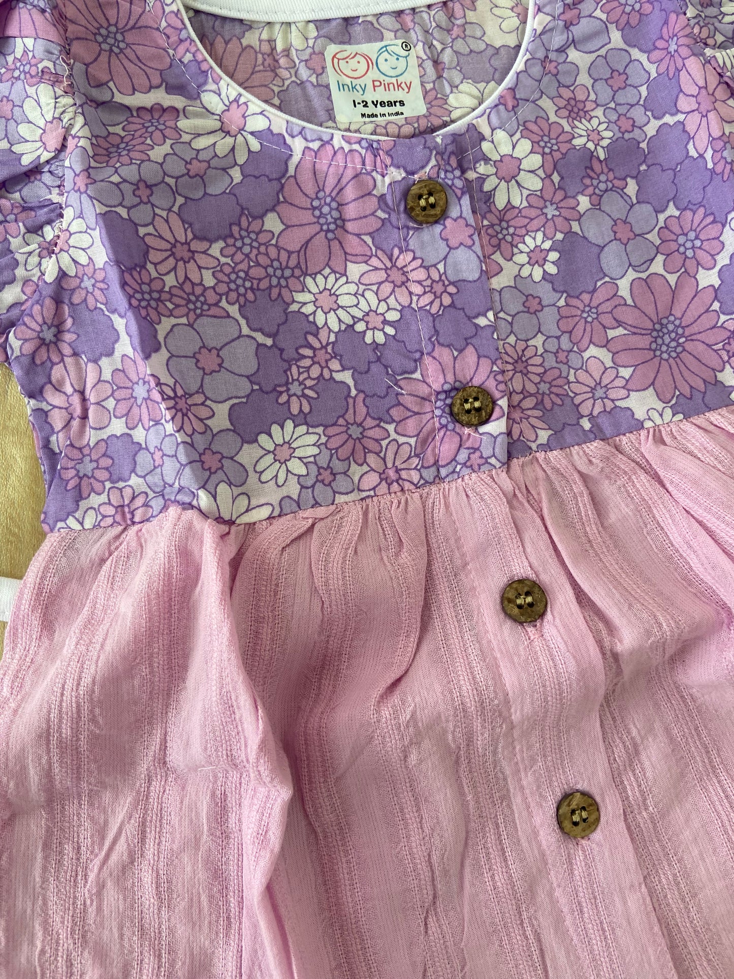 Organic Cotton Girls Woven Frocks IP41