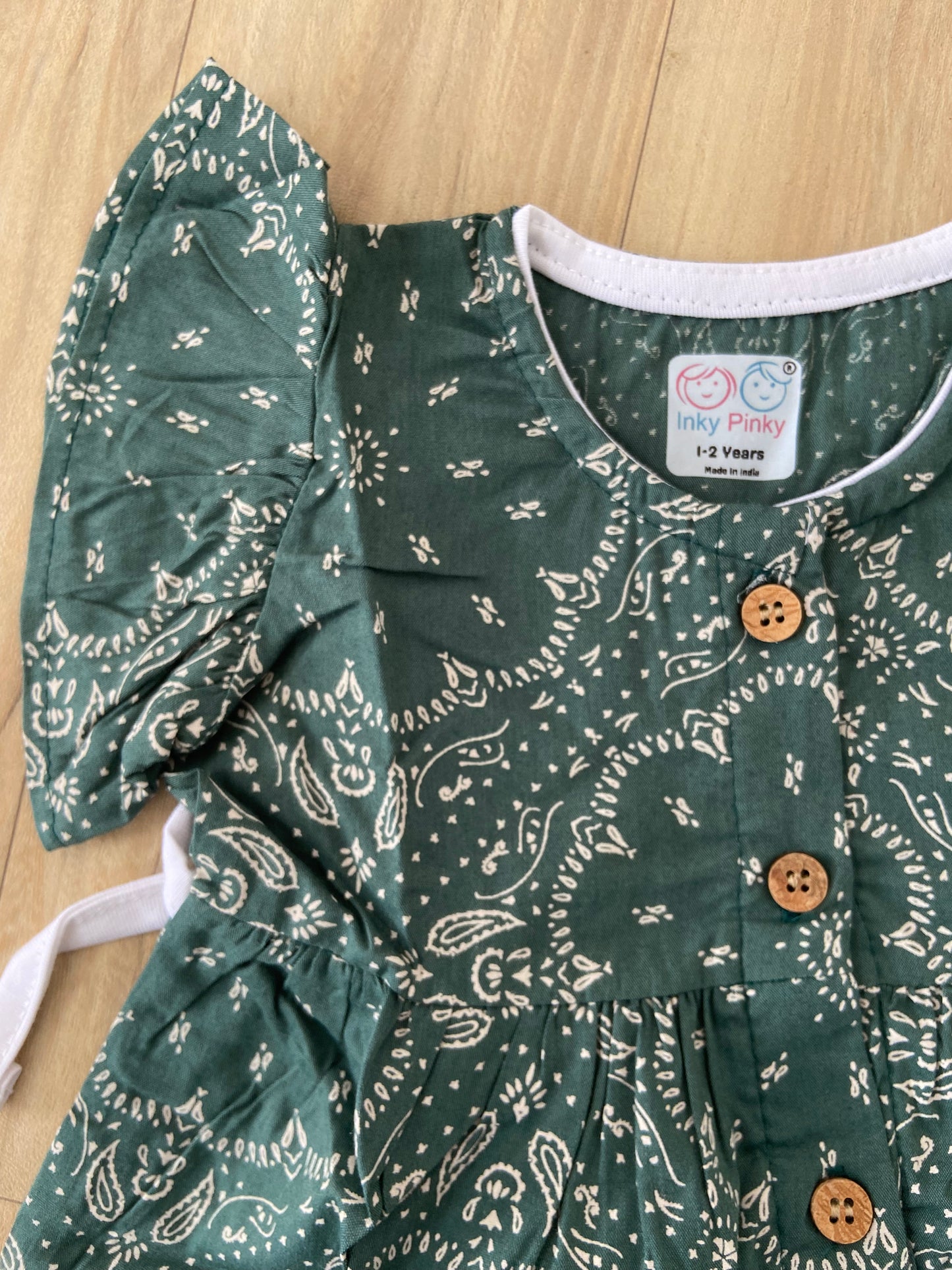 Organic Cotton Girls Woven Frocks IP41