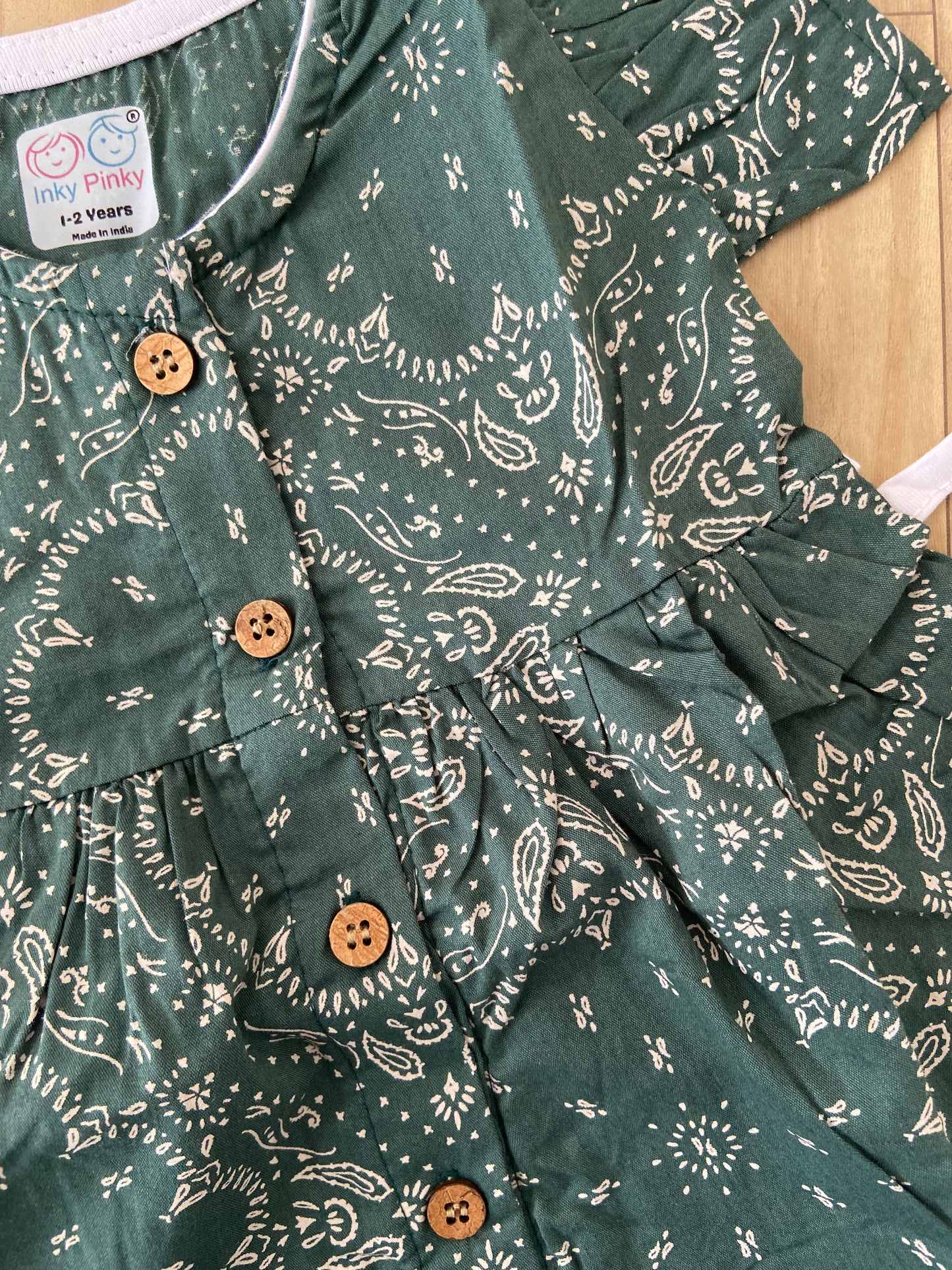 Organic Cotton Girls Woven Frocks IP41