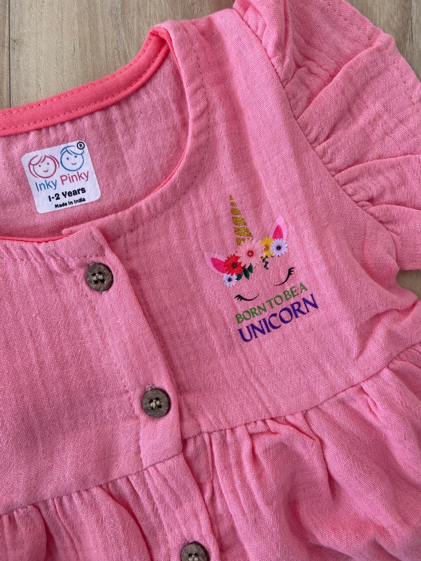 Organic Cotton Girls Woven Frocks IP41