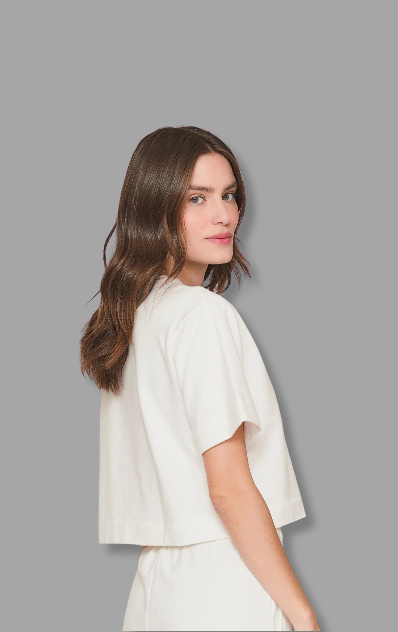 Relaxed Fit Boxy Crop Top