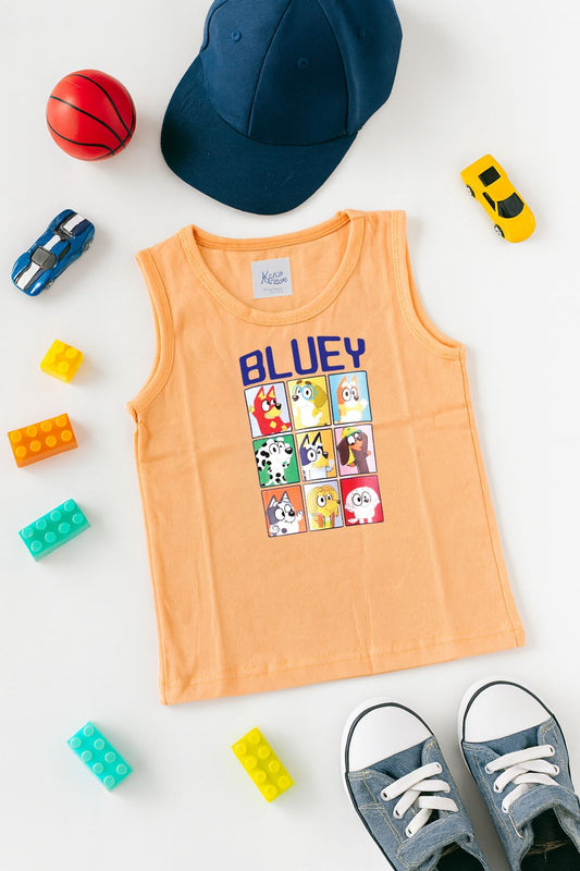 Boys Cotton Printed Sleeveless T-Shirt