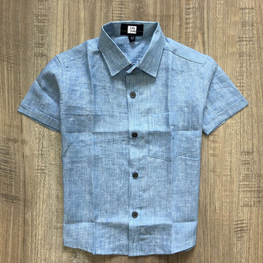 Unisex Kids Linen Cotton Half Sleeve Woven Shirt IP15