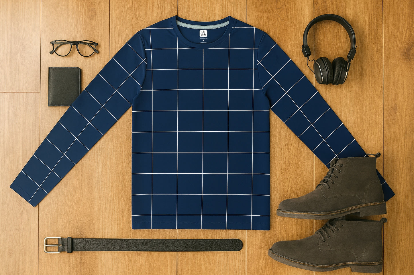 Mens All over printed Trendy Full Sleeve T-Shirt IP19