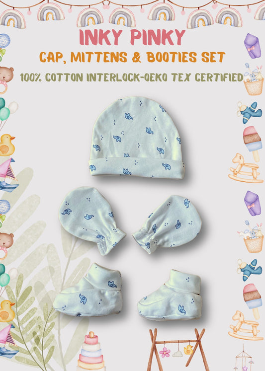 Baby essentials Cap, Mittens & Booties set