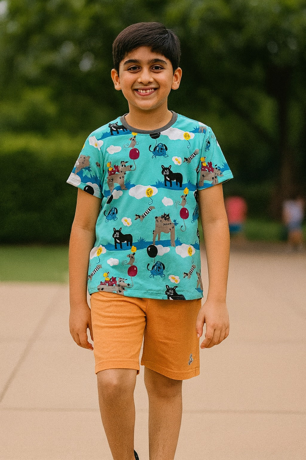 Boys T Shirt with Shorts Combo Set IP11