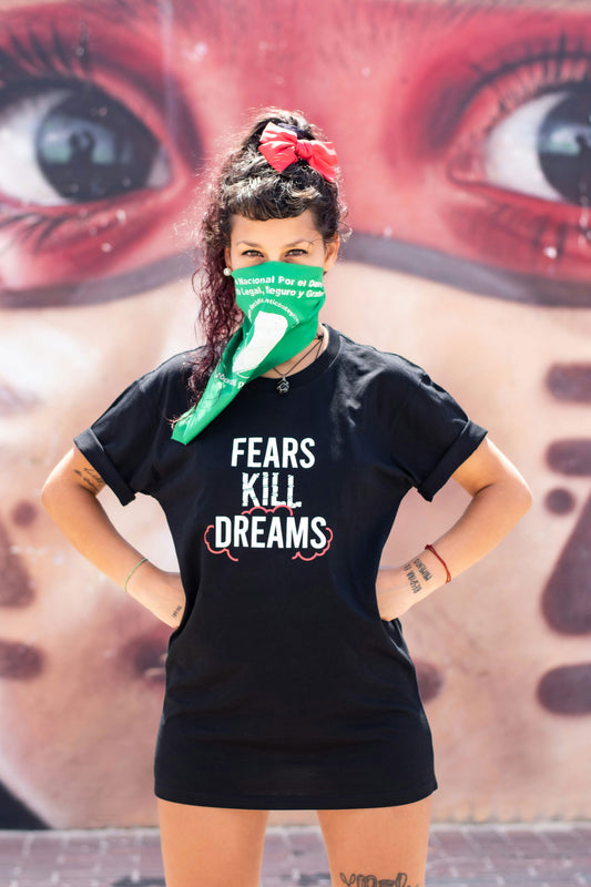 Fears Kill Dreams Printed Cotton Long Top