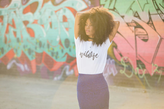 Wild Life Printed Cotton T-Shirt