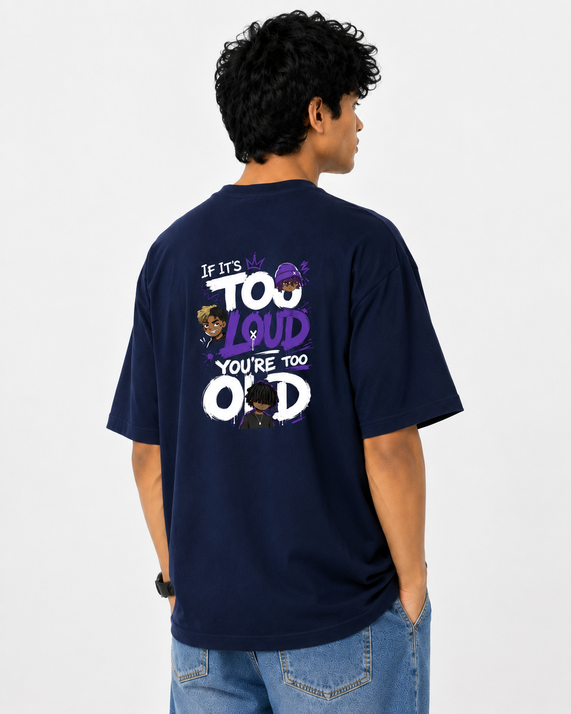 Men's Over Sized T shirt / Drop Shoulder Loud