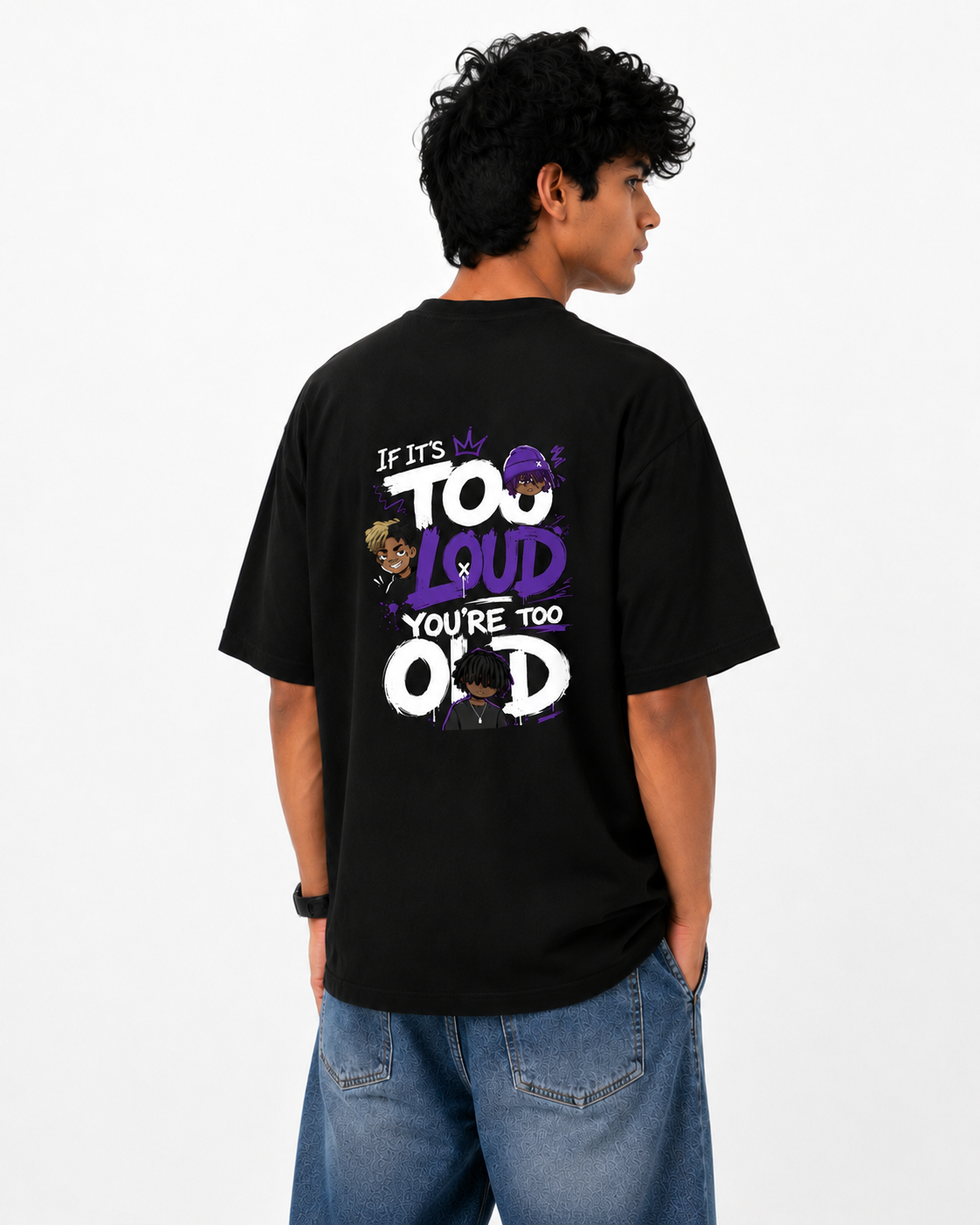 Men's Over Sized T shirt / Drop Shoulder Loud