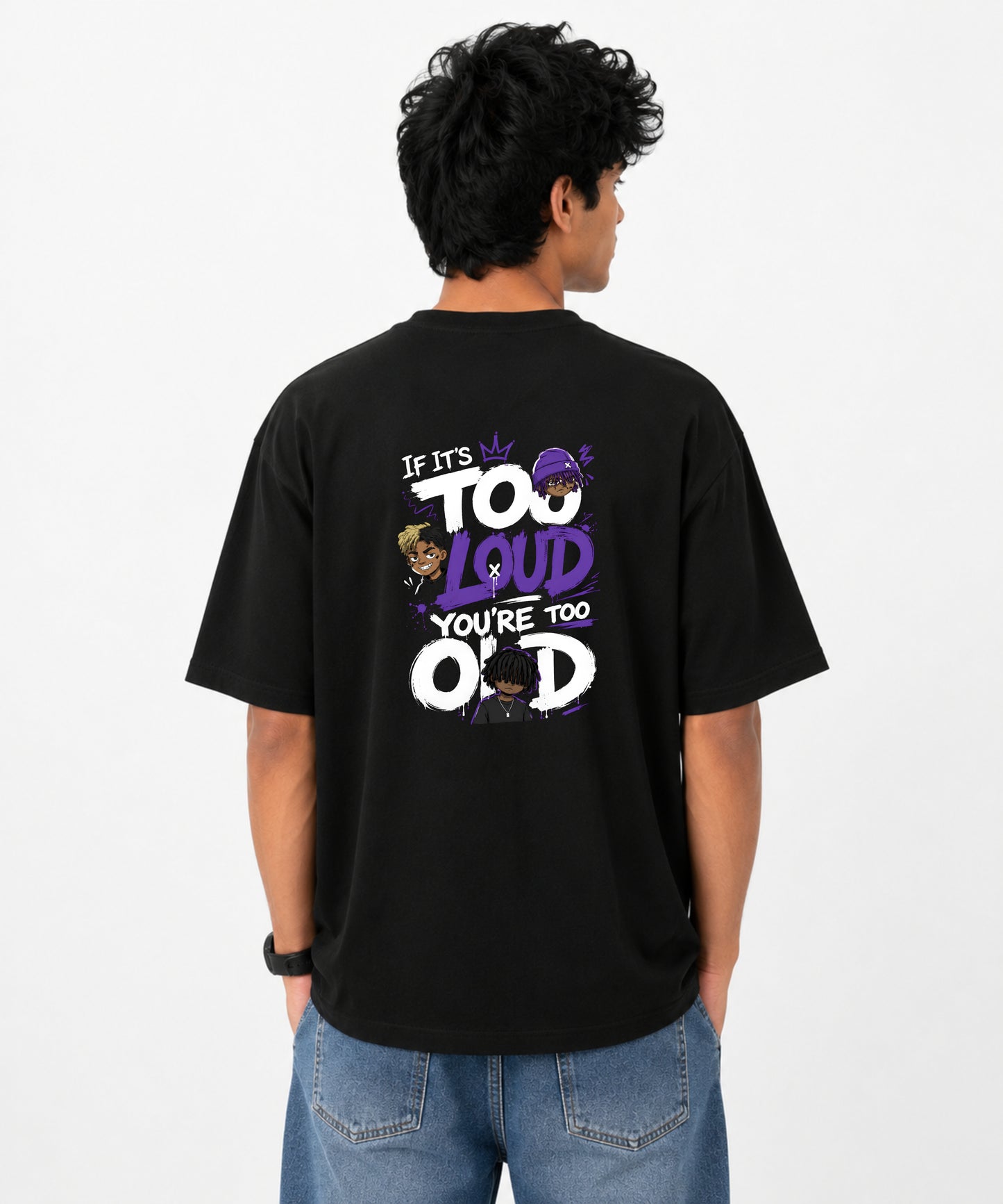 Men's Over Sized T shirt / Drop Shoulder Loud