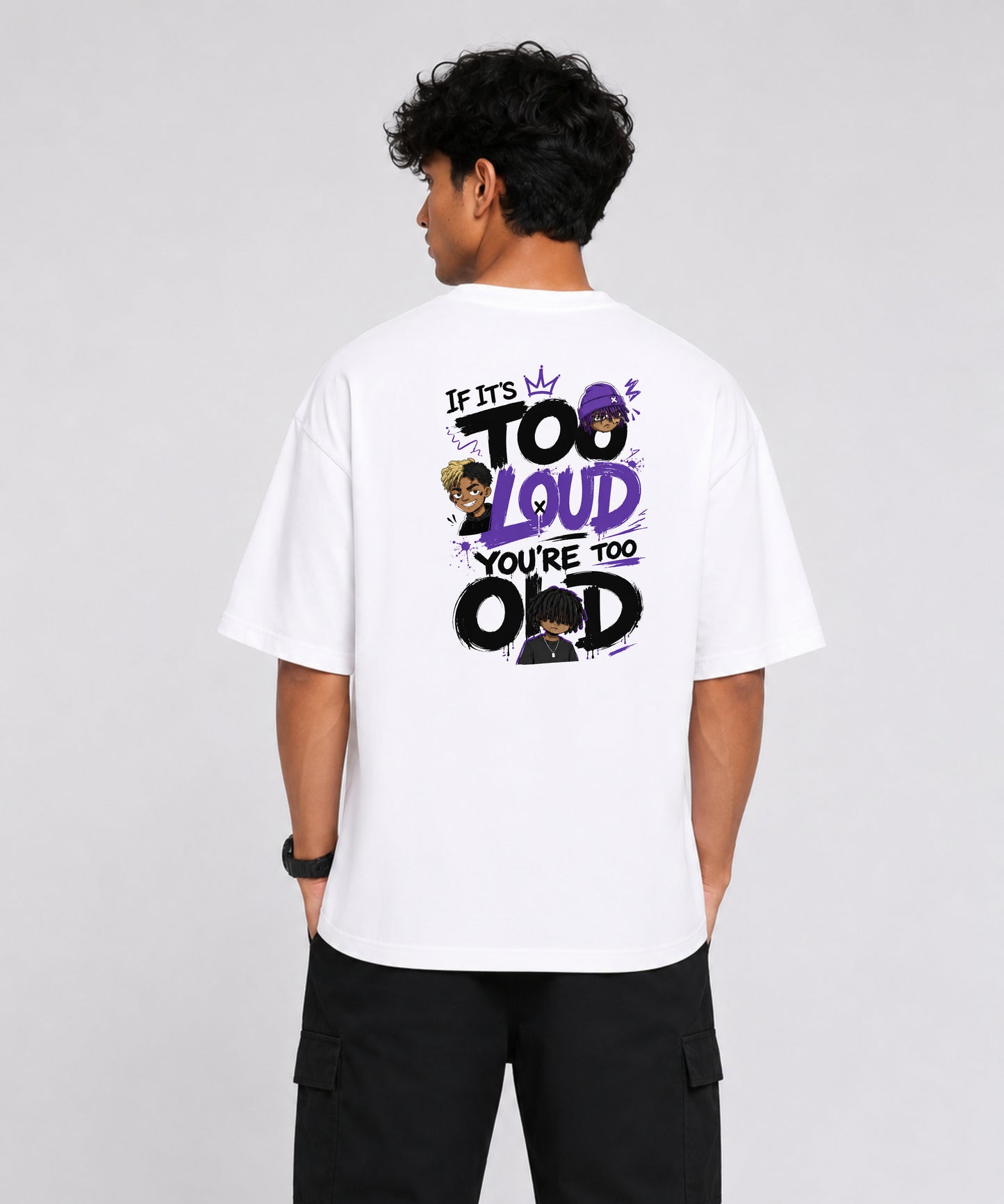 Men's Over Sized T shirt / Drop Shoulder Loud