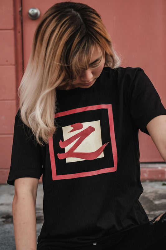 Zen Edge Printed Cotton T-Shirt