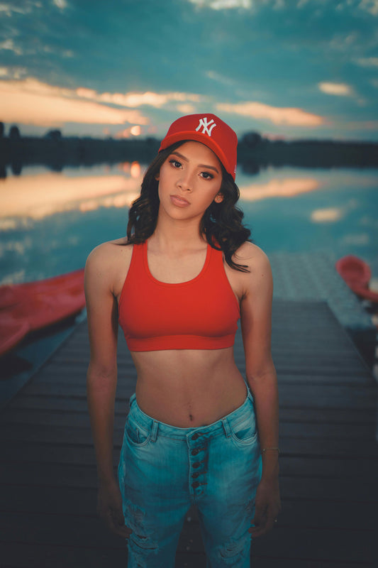 Power Play Lycra Racer Crop