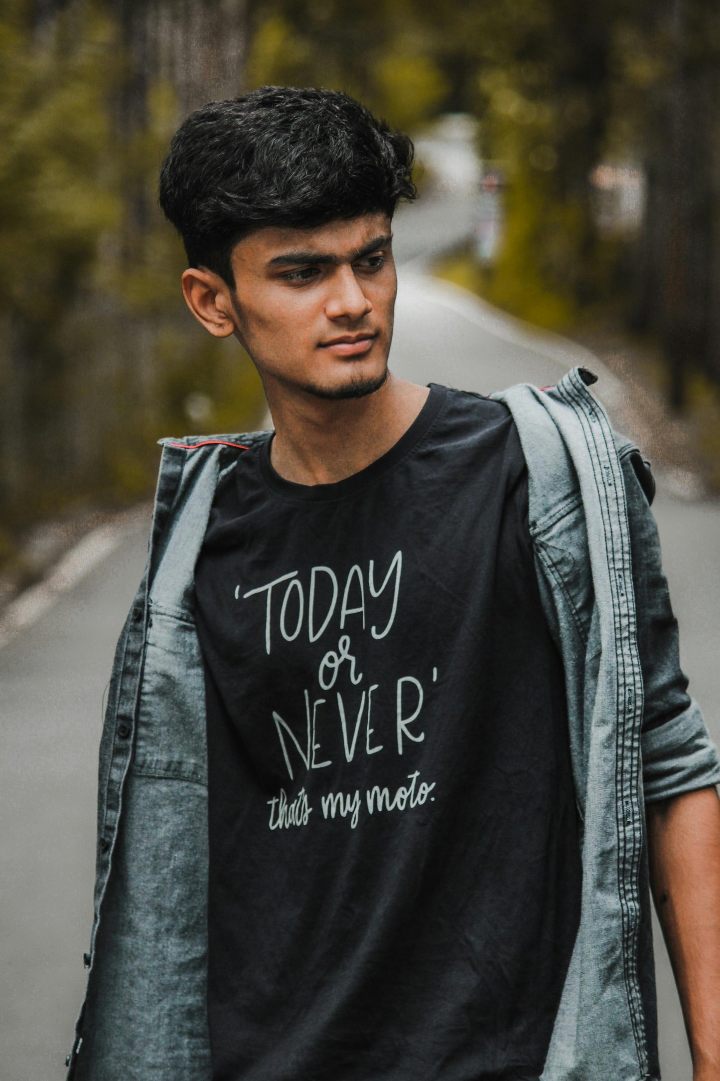 Today or Never - Printed Cotton T-Shirt