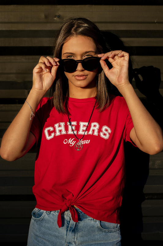 Cheers Printed Cotton T-Shirt